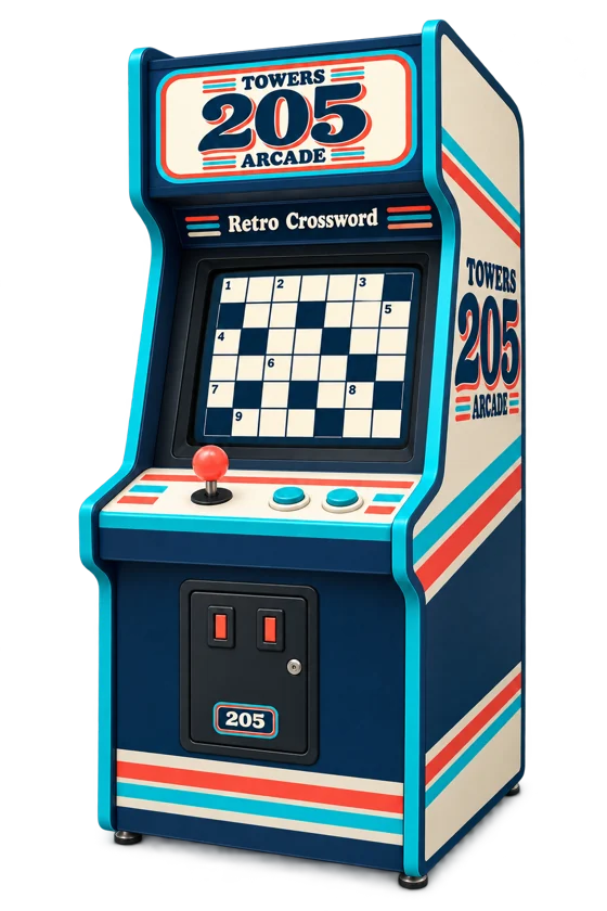 Retro Crossword Puzzles arcade cabinet