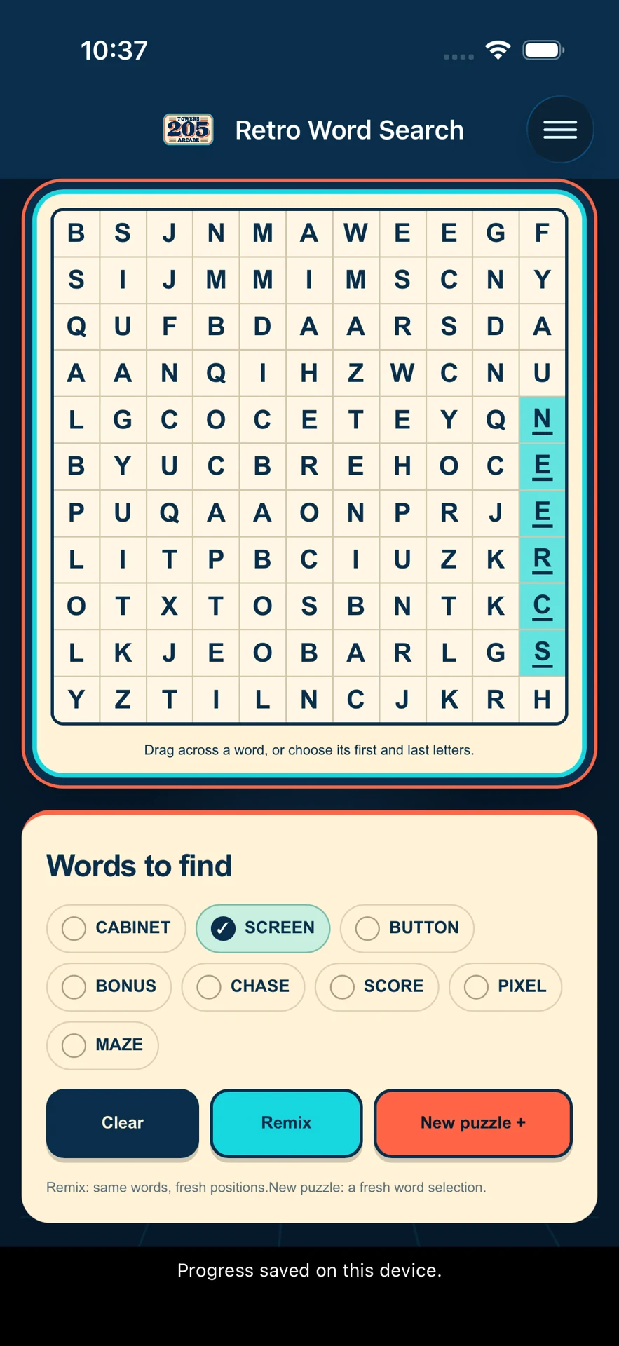 Find words with a swipe or tap — iPhone development preview